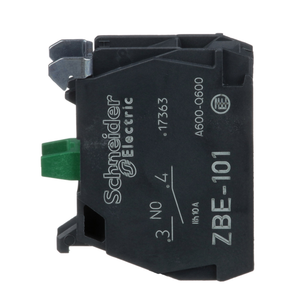 Bloc contact - 1F - raccordement vis-étrier, Harmony Schneider Electric - ZBE101,Automatisation et