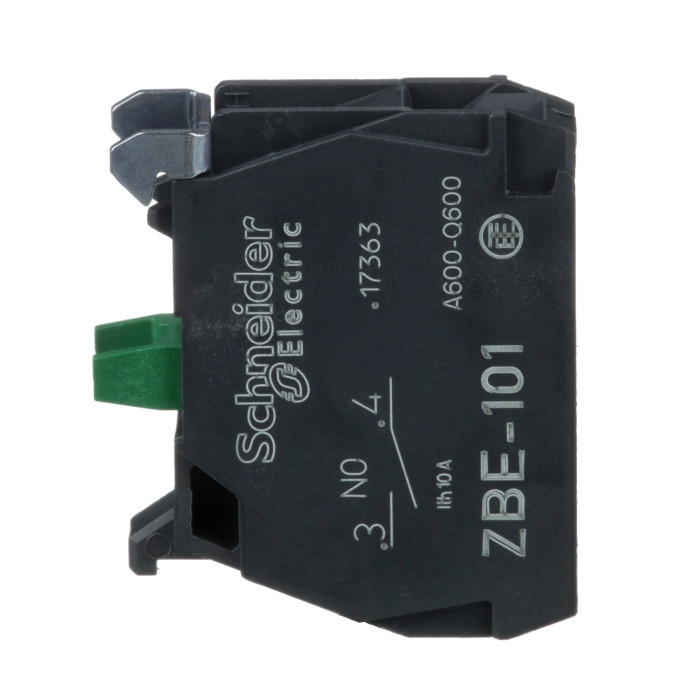 Bloc contact - 1F - raccordement vis-étrier, Harmony Schneider Electric - ZBE101,Automatisation et