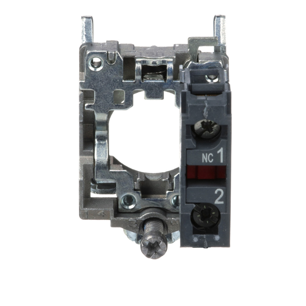 Corps de bouton /contact assemblé - 1O - raccordement vis-étrier, Harmony XB4 Schneider Electric -