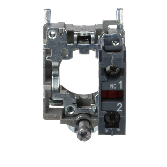 Corps de bouton /contact assemblé - 1O - raccordement vis-étrier, Harmony XB4 Schneider Electric -