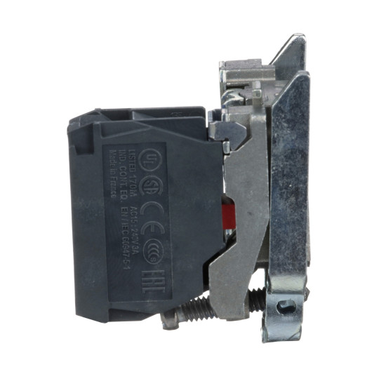 Corps de bouton /contact assemblé - 1O - raccordement vis-étrier, Harmony XB4 Schneider Electric -