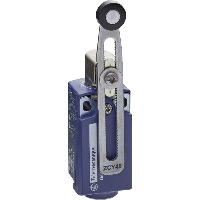 Interrupteur fin de course - levier galet plastique réglable - 1NO+1NF - brusque - PG11, XCKP