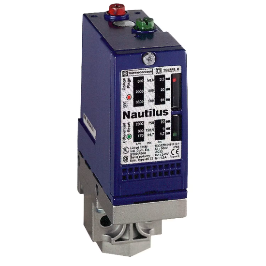 Pressostat XMLB 20 bar écart réglable 2 seuils 1OF, Schneider Electric - XMLB020A2S11,Relais
