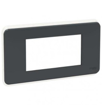 Plaque de finition - Anthracite - 8 modules -Schneider Electric