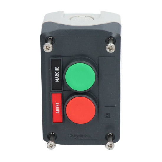Boutons poussoirs 2 - Ø22 - vert /rouge, Harmony XALD Schneider Electric - XALD211,Bouton poussoir
