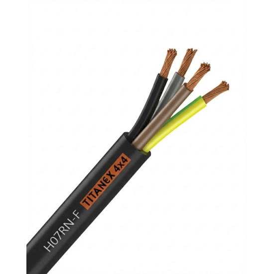 Câble électrique souple titanex 4G4mm² - Nexans - 10056063,Câble électrique Nexans