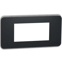 Plaque de finition - Anthracite - 4 modules - Unica Pro