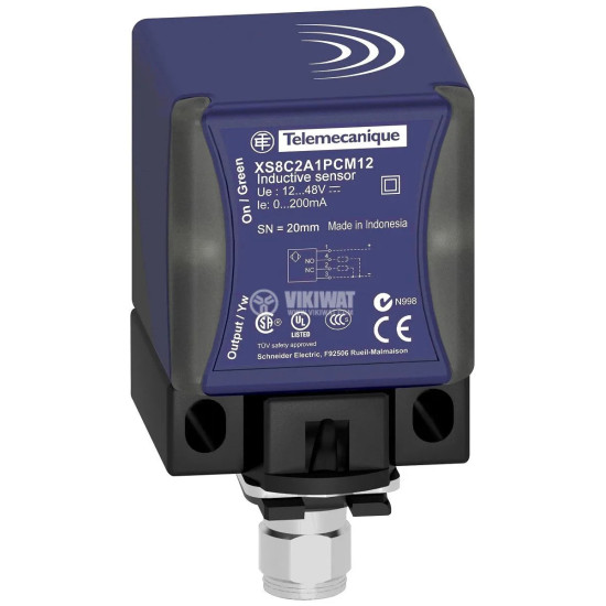 Détecteur de proximité Telemecanique Sensors, SN20 mm, 40X40X70mm, 12→48 V c.c. 