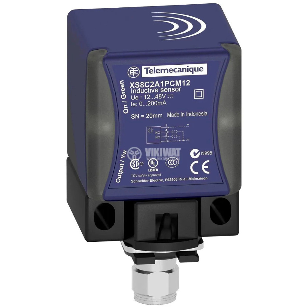 Détecteur de proximité Telemecanique Sensors, SN20 mm, 40X40X70mm, 12→48 V c.c. 