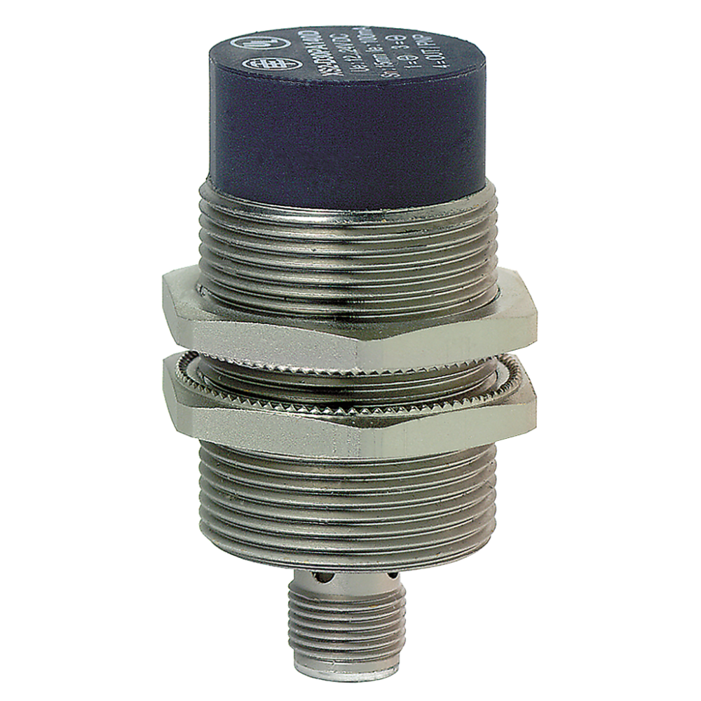 Détecteur inductif métallique, M30, SN22 mm, PNP NO, 12-48V c.c. 