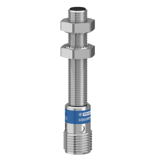 Détecteur inductif inox cylindrique M8 Sn2,5mm L63mm 12…