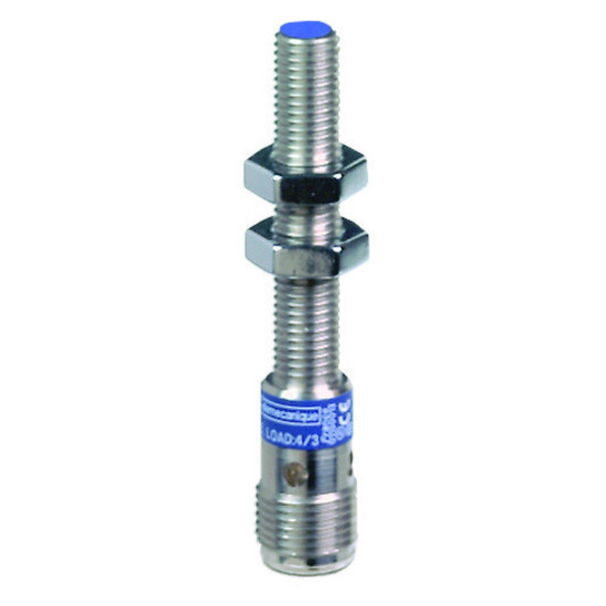 Détecteur inductif inox cylindrique M8 Sn2,5mm L63mm 12…