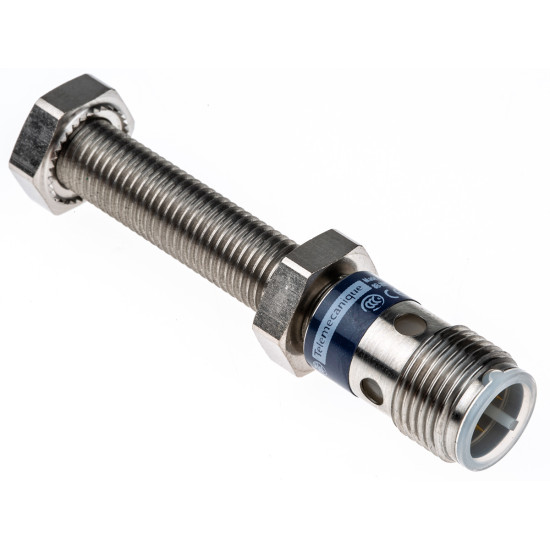 Détecteur inductif inox cylindrique M8 Sn2,5mm L63mm 12…