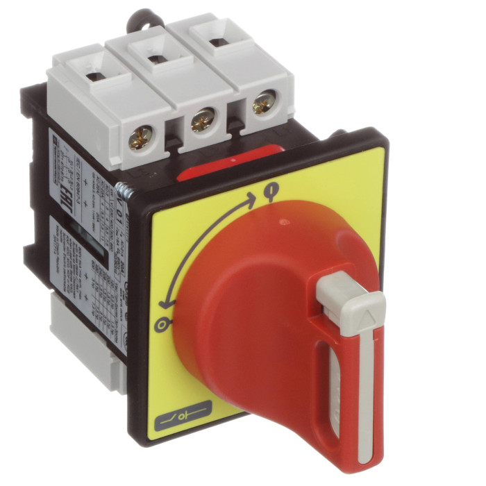 Interrupteur sectionneur - 3P - 690V 20A - poignée rouge cadenassable TeSys VCF Schneider Electric