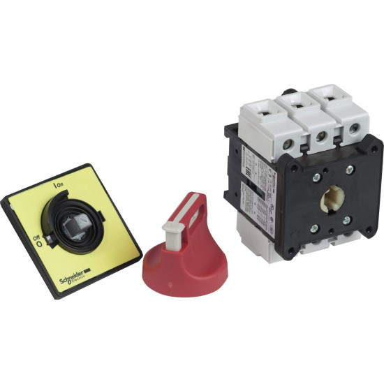 Interrupteur sectionneur - 3P - 690V 20A - poignée rouge cadenassable TeSys VCF Schneider Electric