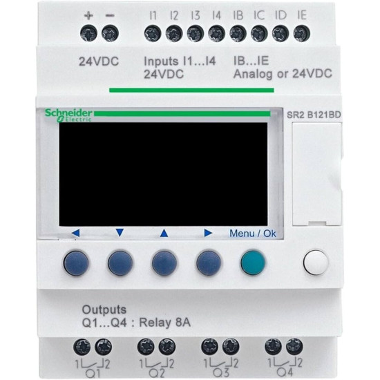 Relais intelligent compact - 12 E/S 12Vcc - horloge - affichage Zelio Logic Schneider Electric -