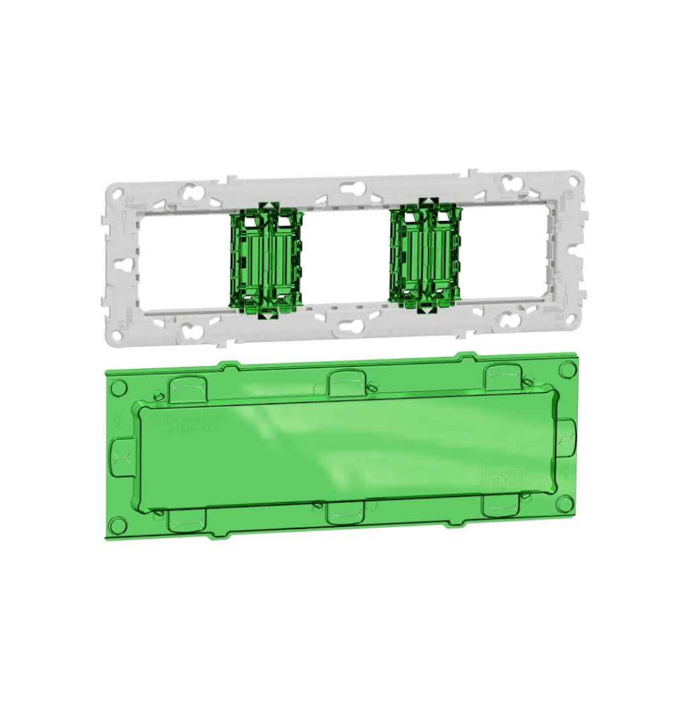 Support de fixation 6-8 mod / 3 postes + protection chantier - Support de fixation 6-8 mod / 3 postes + protection chantier -