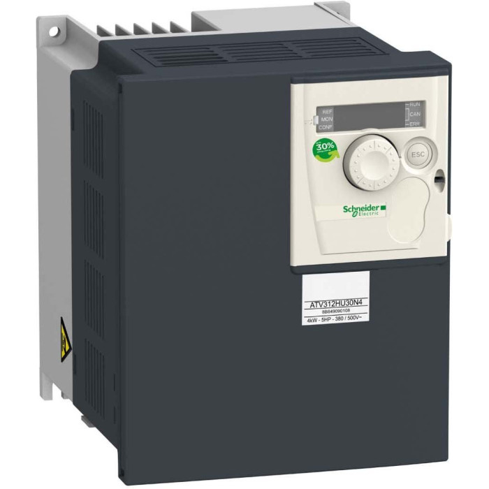 Variateur de vitesse - 3kW - 7,1kVA - 125W - 380..500V - triphasé - Altivar ATV312 - Schneider