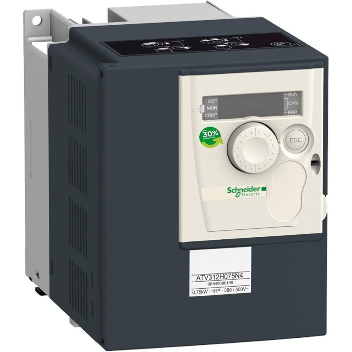 Variateur de vit. - 0,55kW - 1,8kVA - 37W - 380..500V - Altivar ATV312 - ATV312H055N4,Variateurs de