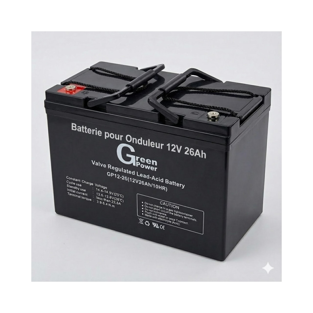 Batterie pour Onduleur 12V 26Ah,Accessoires Onduleur