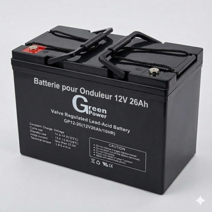 Batterie pour Onduleur 12V 26Ah,Accessoires Onduleur