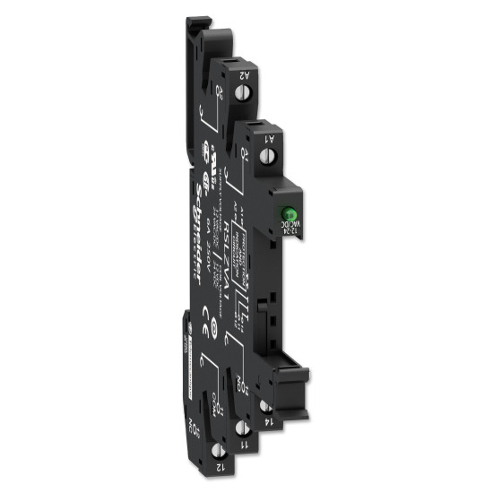 Embase - DEL + protect - 12/24VACDC - racc connecteur à vis Harmony Relay RSL Schneider Electric -