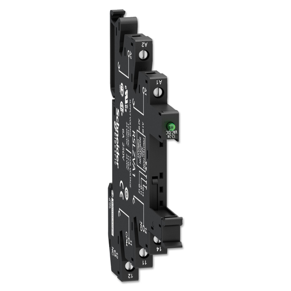 Embase - DEL + protect - 12/24VACDC - racc connecteur à vis Harmony Relay RSL Schneider Electric -