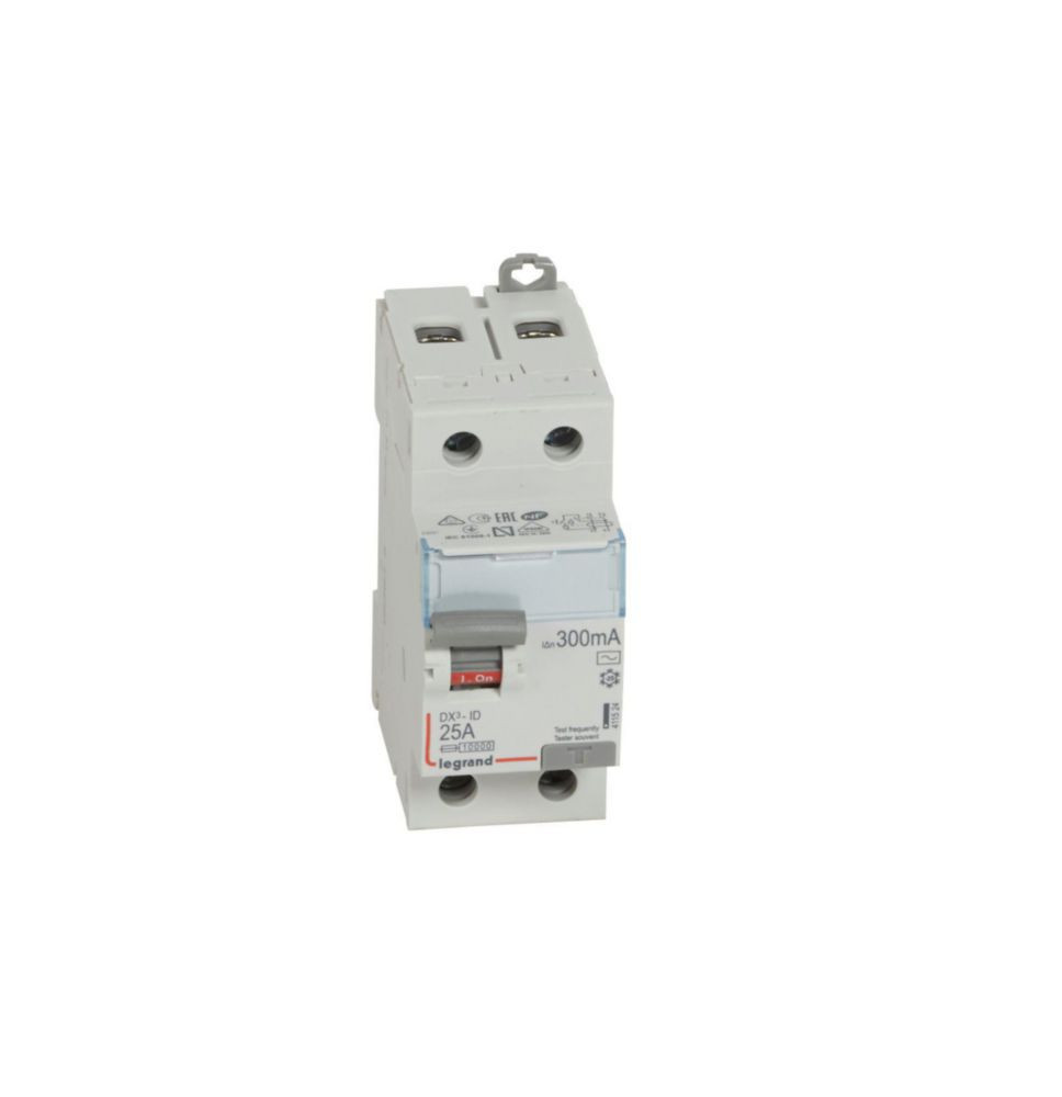 Interrupteur différentiel DX³-ID arrivée haute et départ bas à Interrupteur différentiel DX³-ID arrivée haute et départ bas à