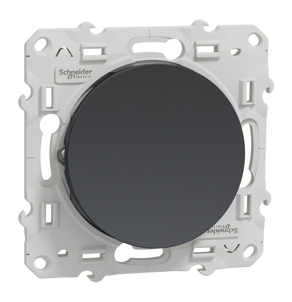 Interrupteur va-et-vient - anthracite - 10A Odace Schneider Interrupteur va-et-vient - anthracite - 10A Odace Schneider