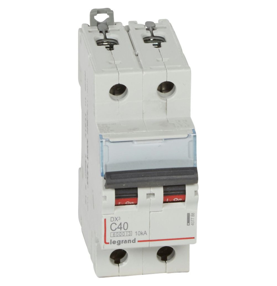 Disjoncteur DX³6000 10kA arrivée haute et départ bas à vis 2P