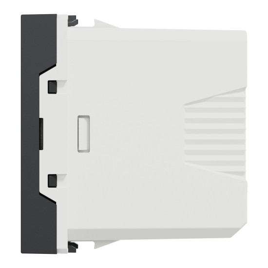 Chargeur USB - 5Vcc - 1A - 1 module - Anthracite - mécanisme seul - New Unica Schneider Electric -