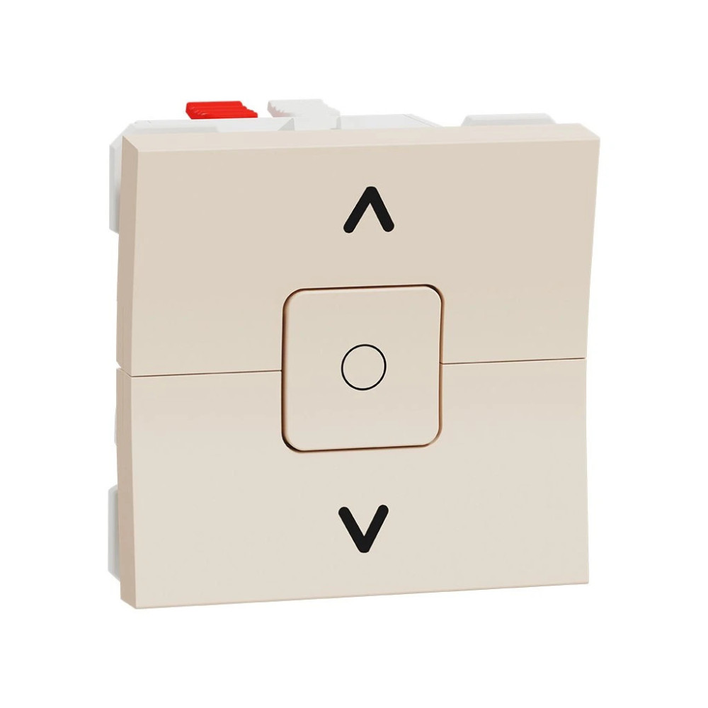 INTERRUPTEUR VOLET ROULANT BLANC 3 TOUCHES 2MODULE UNICA -