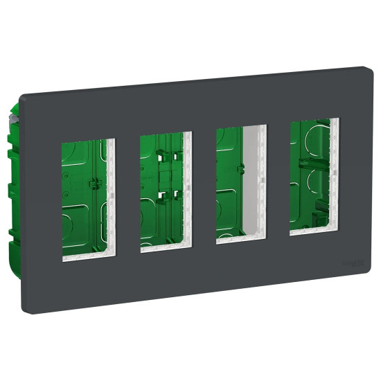 Boîte de concentration encastrée complète - 4 col de 4 mod -