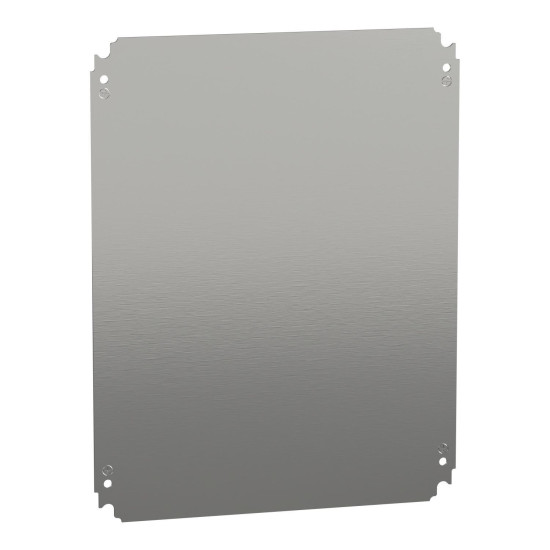 Platine de montage - châssis plein - acier galva. 
