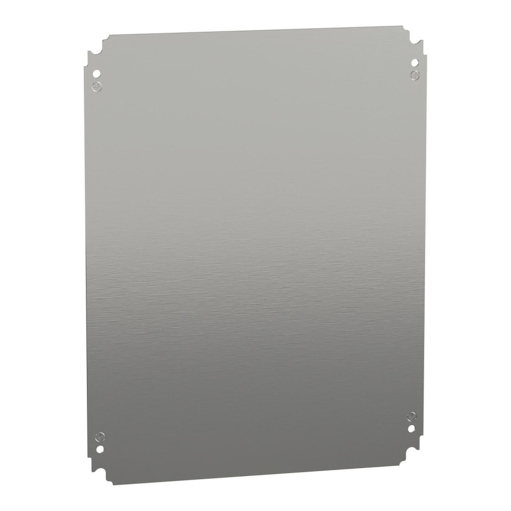 Platine de montage - châssis plein - acier galva. 