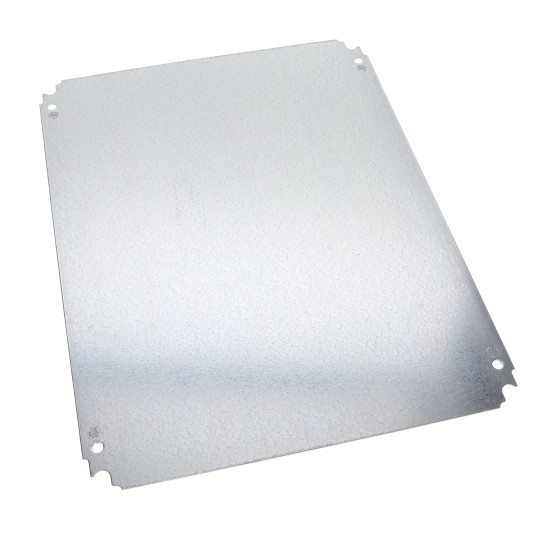 Platine de montage - châssis plein - acier galva. 