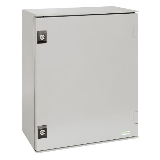 Coffret polyester 847x636x300 - IP66 Ral 7035 - PanelSeT Schneider Electric - NSYPLM86G,Coffret