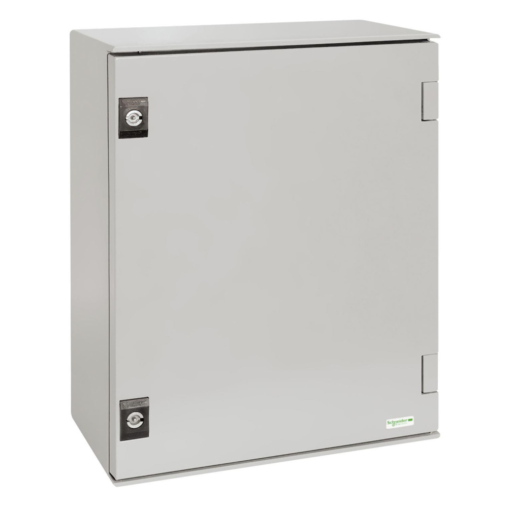 Coffret polyester 847x636x300 - IP66 Ral 7035 - PanelSeT Schneider Electric - NSYPLM86G,Coffret