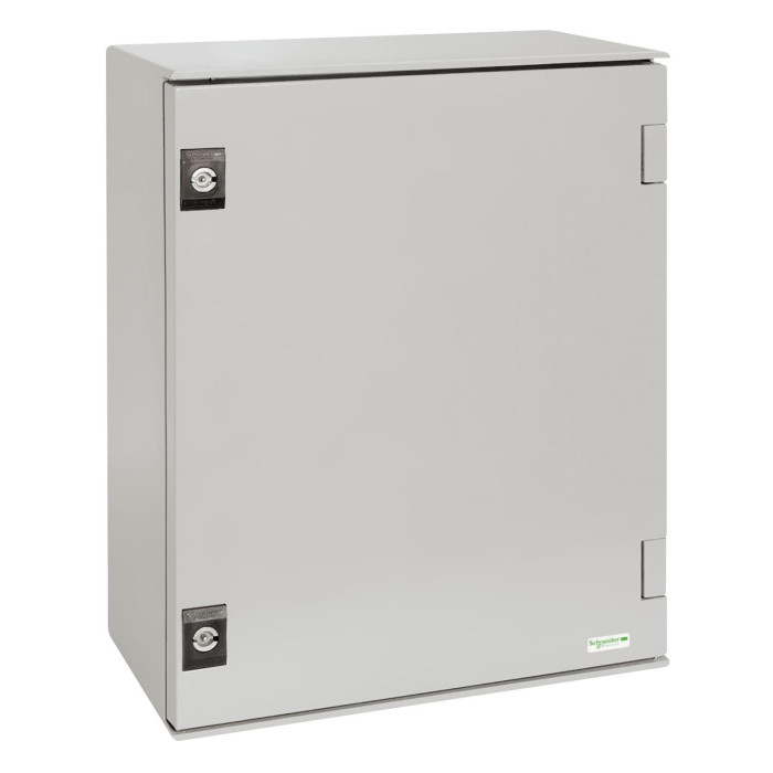 Coffret polyester 847x636x300 - IP66 Ral 7035 - PanelSeT Schneider Electric - NSYPLM86G,Coffret