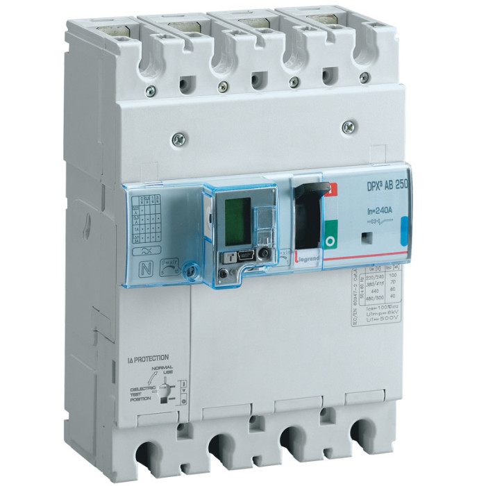 Disjoncteur de branchement DPX³250AB différentiel 240A 4 Pôles version Enedis Legrand -
