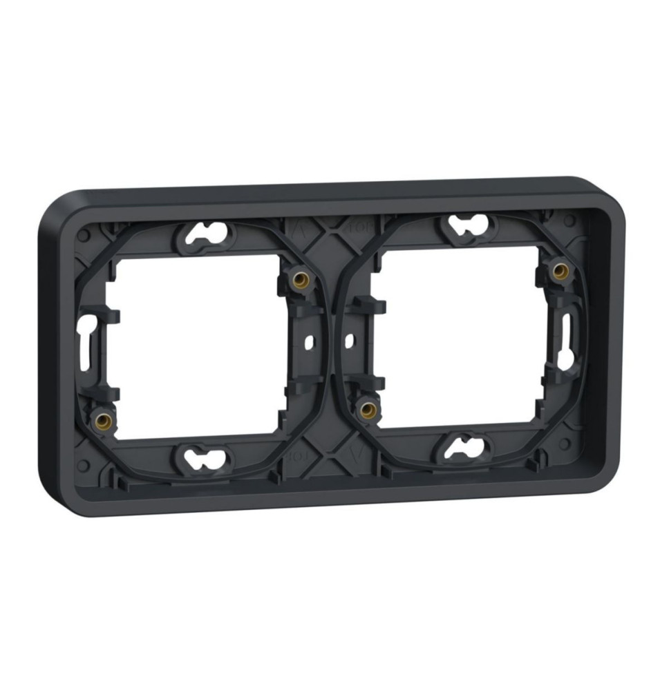 Support de fixation - cadre 2 postes horizontal - encastré - Support de fixation - cadre 2 postes horizontal - encastré -