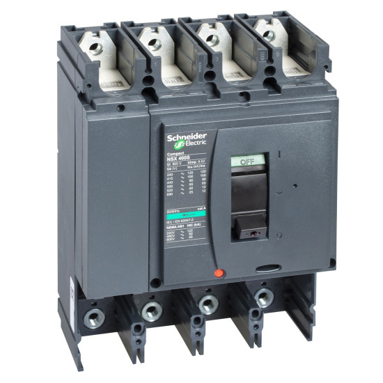 Disjoncteur - 400A - 4P - 50kA - 415VCA - sans déclencheur, Compact NSX400N Schneider Electric -