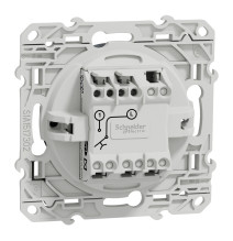 Interrupteur bouton poussoir - anthracite - 10A Odace Schneider