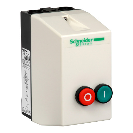 Démarreur en coffret - 12A - bobine 220Vca, TeSys LE1D Schneider Electric - LE1D12M7,Coffret