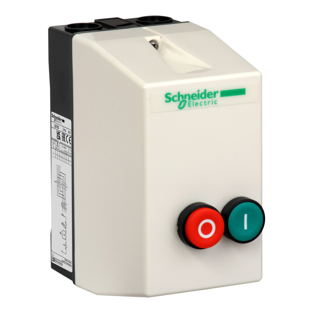 Démarreur en coffret - 12A - bobine 220Vca, TeSys LE1D Schneider Electric - LE1D12M7,Coffret