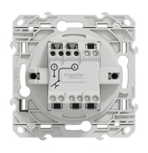 Interrupteur bouton poussoir - anthracite - 10A Odace Schneider