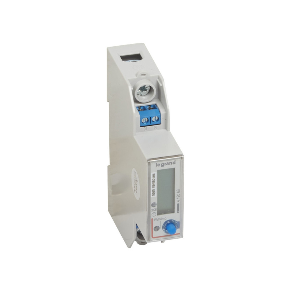Compteur 45A Monophasé 1 Module RS485 - LEGRAND - 412068,Compteur d'énergie