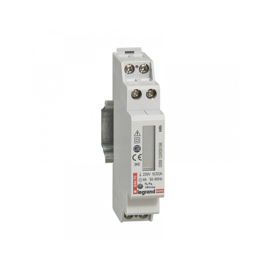Compteur modulaire monophasé EMDX³ non MID raccordement direct 32A 1 module avec sortie à