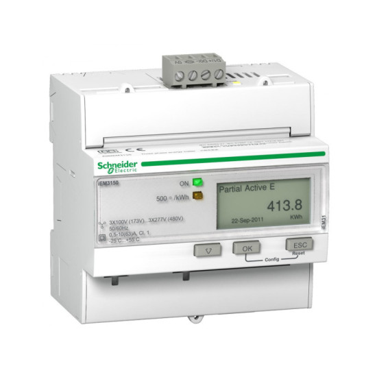 Acti9 iEM compteur d'énergie tri 63A Modbus - SCHNEIDER -