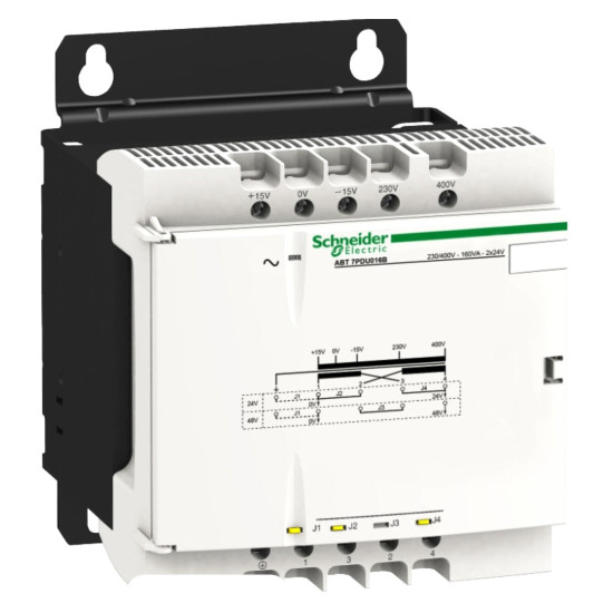 Transformateur d'Alimentation 100VA U1:230..400V U2:2X24V PHASEO - SCHNEIDER -